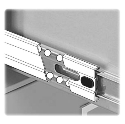 Lorell Fortress Series Commercial-Grade Vertical File Cabinet, Letter Size, Lockable, 52"H x 15"W x 22"D, Light Gray (LLR42295)