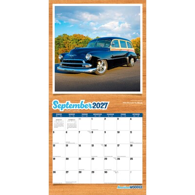 2027 BrownTrout American Woodies 12" x 12" Monthly Wall Calendar (9798330711215)