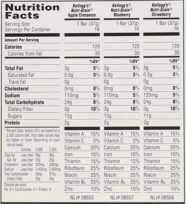 Nutri-Grain Breakfast Bar Variety Pack, 1.3 oz., 48 Bars/Box (KEE05872)