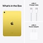 Apple iPad 10.9" Tablet, 64GB, WiFi, 10th Generation, Yellow (MPQ23LL/A)