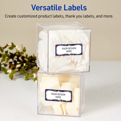 Avery Rectangle Multipurpose Labels, 1" x 2-5/8", White, 160/Pack (19479370625)