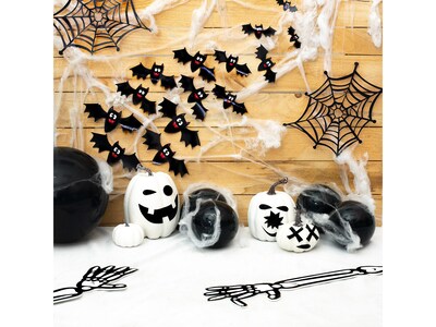 Pukka Party Halloween Door Bats, Black, 14/Pack (PTY436)
