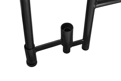 NPS 3-Level Straight Standing Choral Riser, 54"W x 60”-72”L x 24"H, Black Carpet (RS3LC10)