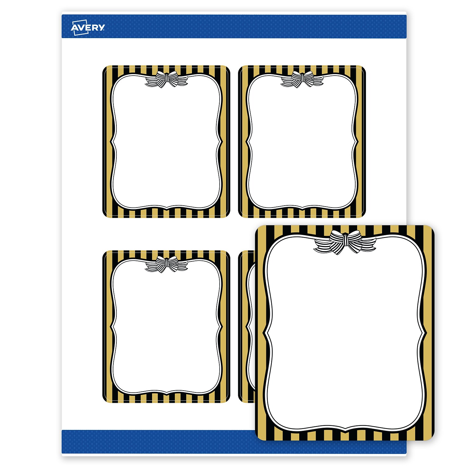 Avery Rectangle Laser/Inkjet Multipurpose Labels, 4 x 3-1/3, White, 40/Pack (19479370948)