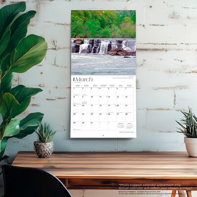 2026 BrownTrout West Virginia Wild & Scenic 12" x 12" Monthly Wall Calendar (9798330706297)