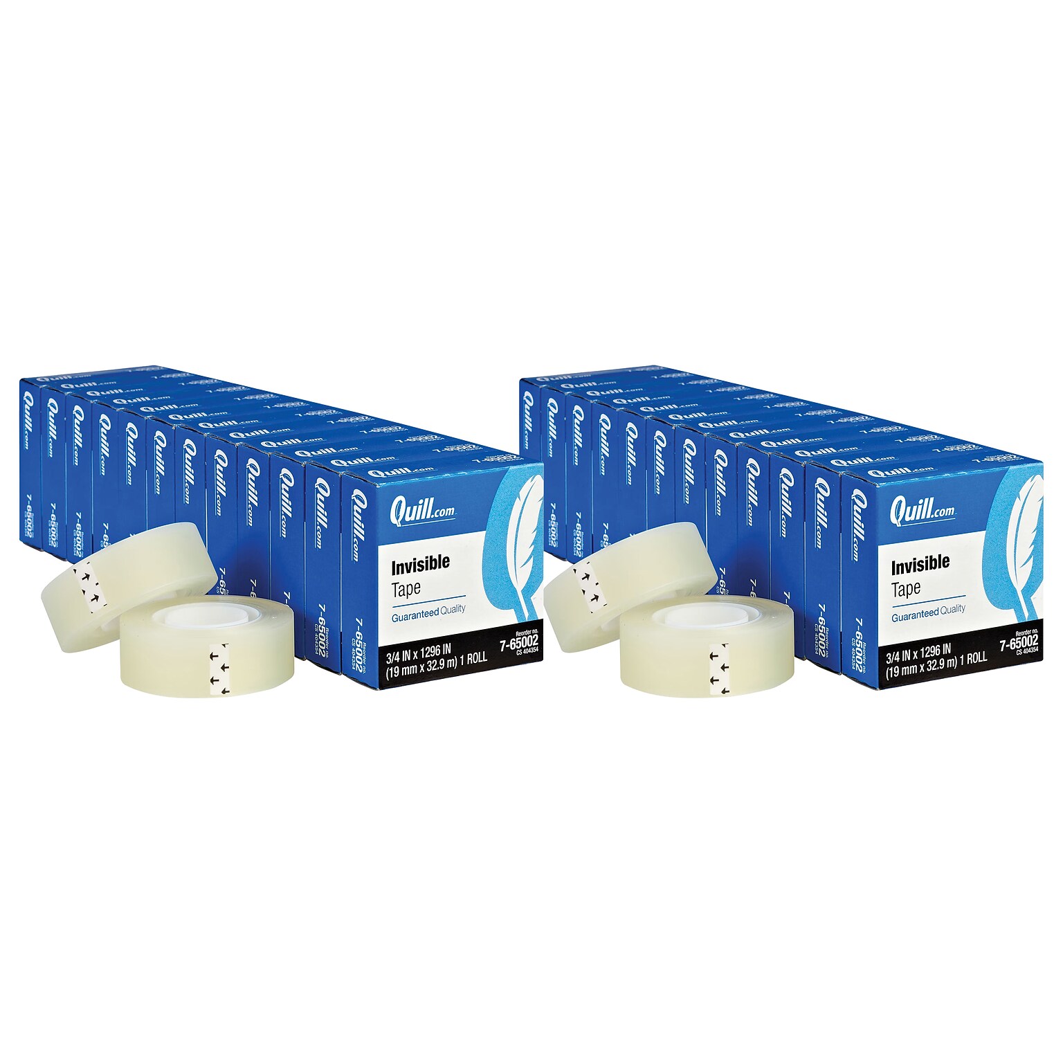 Quill Brand Invisible Tape, 3/4 X 1296, 24/Pack