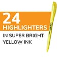 BIC Brite Liner Stick Highlighter, Chisel Tip, Yellow, 24/Pack (BL241YEL)