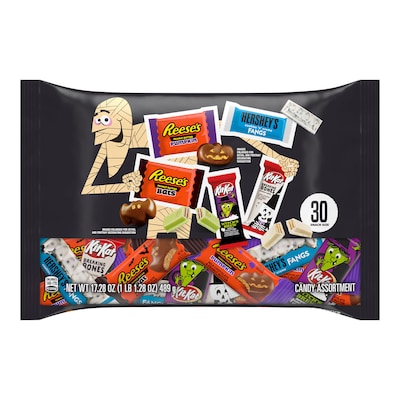 Hersheys Snack Size Assorted Flavored Chocolate Variety Bag, 17.28 oz., 30 Pieces (HEC45891)