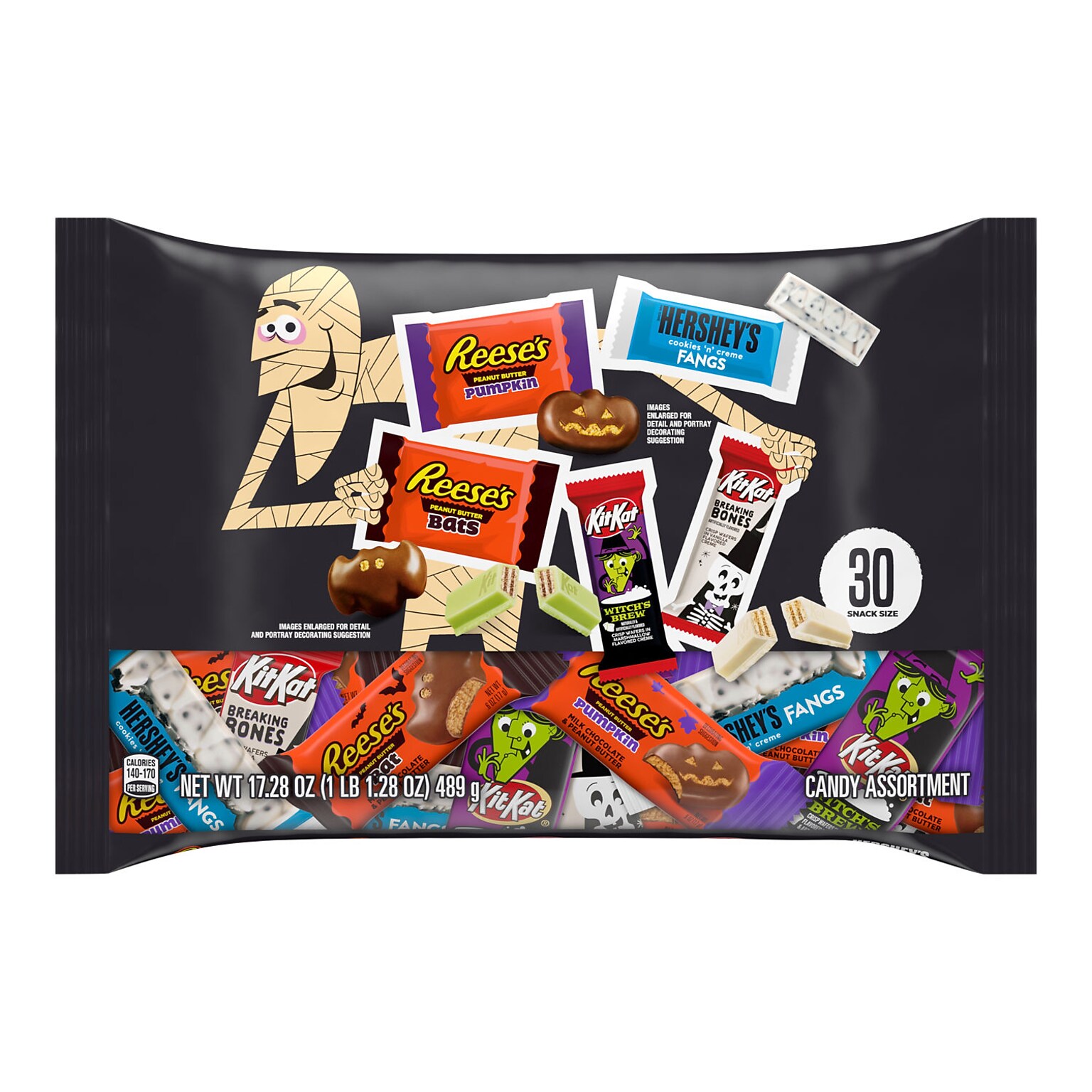Hersheys Snack Size Assorted Flavored Chocolate Variety Bag, 17.28 oz., 30 Pieces (HEC45891)