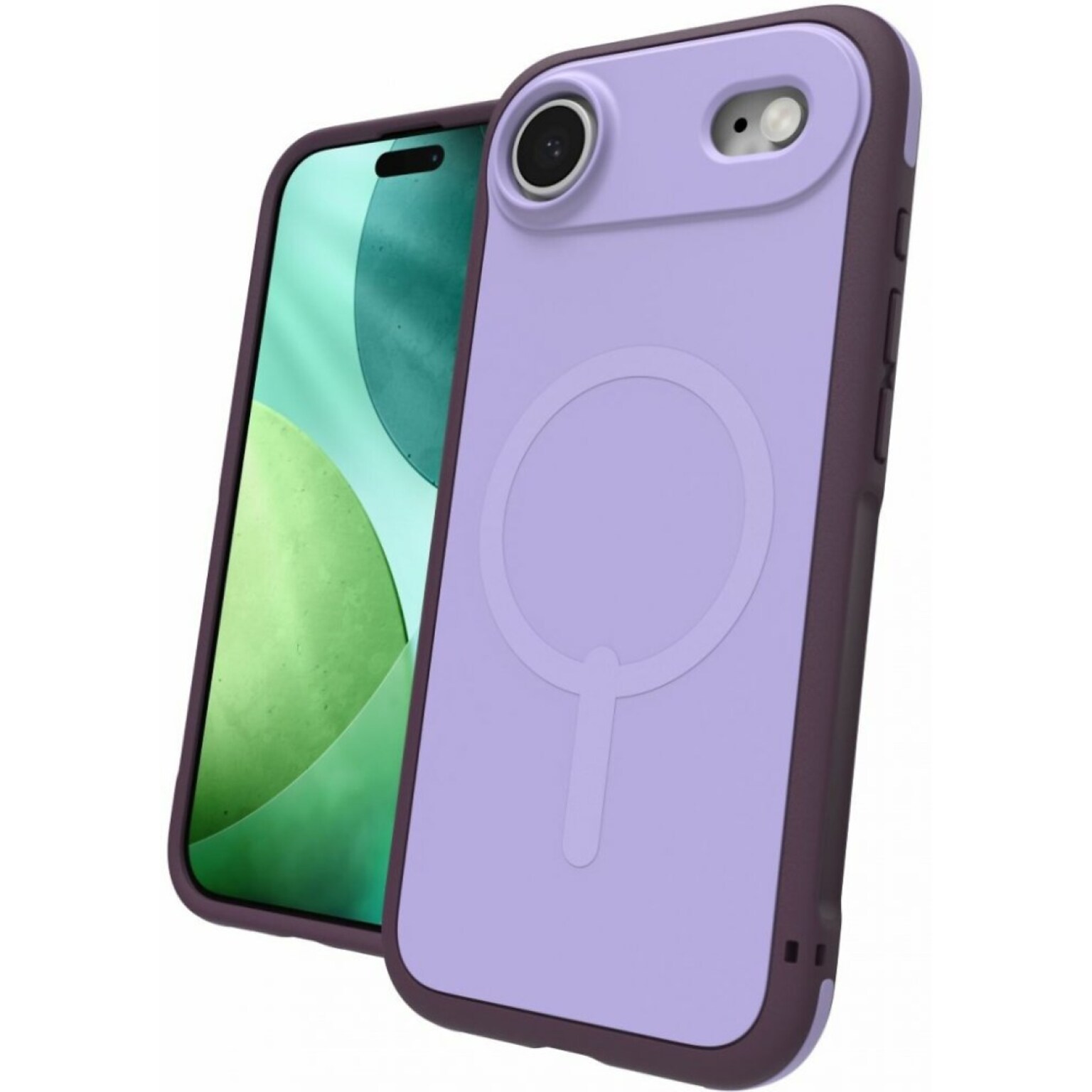 Zagg Sedona Snap MagSafe Phone Case for Apple iPhone 17 Air, Shock Absorbing Bumpers, Dusty Grape (702319085)
