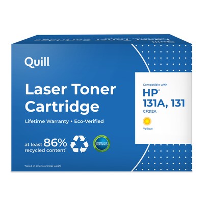 Quill Brand® Remanufactured Yellow Standard Yield Toner Cartridge Replacement for HP 131A (CF212A) (Lifetime Warranty)
