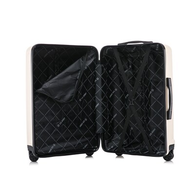 US Army FOX 3-Piece Hardside Spinner Carry-On Luggage Set, TSA Checkpoint Friendly, Sand (USLFOXSML-SAN)