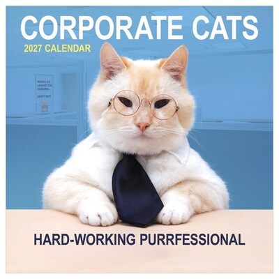 2027 TF Publishing Corporate Cats 12 x 12 Monthly Wall Calendar (27-1005)