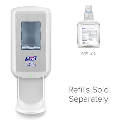 PURELL CS 6 Automatic Wall Mounted Hand Sanitizer Dispenser, White (6520-01)