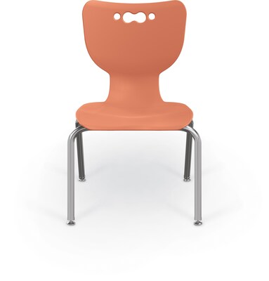 MooreCo 14" Hierarchy Student Chair with 4 Legs, Cayenne/Chrome Base (703673561440)