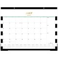 2023-2024 Blue Sky Day Designer Rugby Stripe 22 x 17 Academic Monthly Desk Pad Calendar (142536)