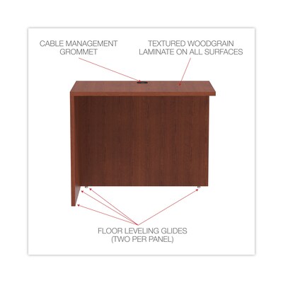 Alera™ Valencia Series U and L Groupings in Medium Cherry, Reversible Return/Bridge Shell, 36"W