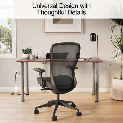 Union & Scale™ Essentials 60W Computer and Writing Desk, Espresso (UN56972)