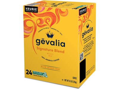 Gevalia Signature Blend Coffee Keurig K-Cup Pod, Light Roast, 96/Box (5305CT)
