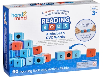 hand2mind Reading Rods Alphabet & CVC Words (95393)