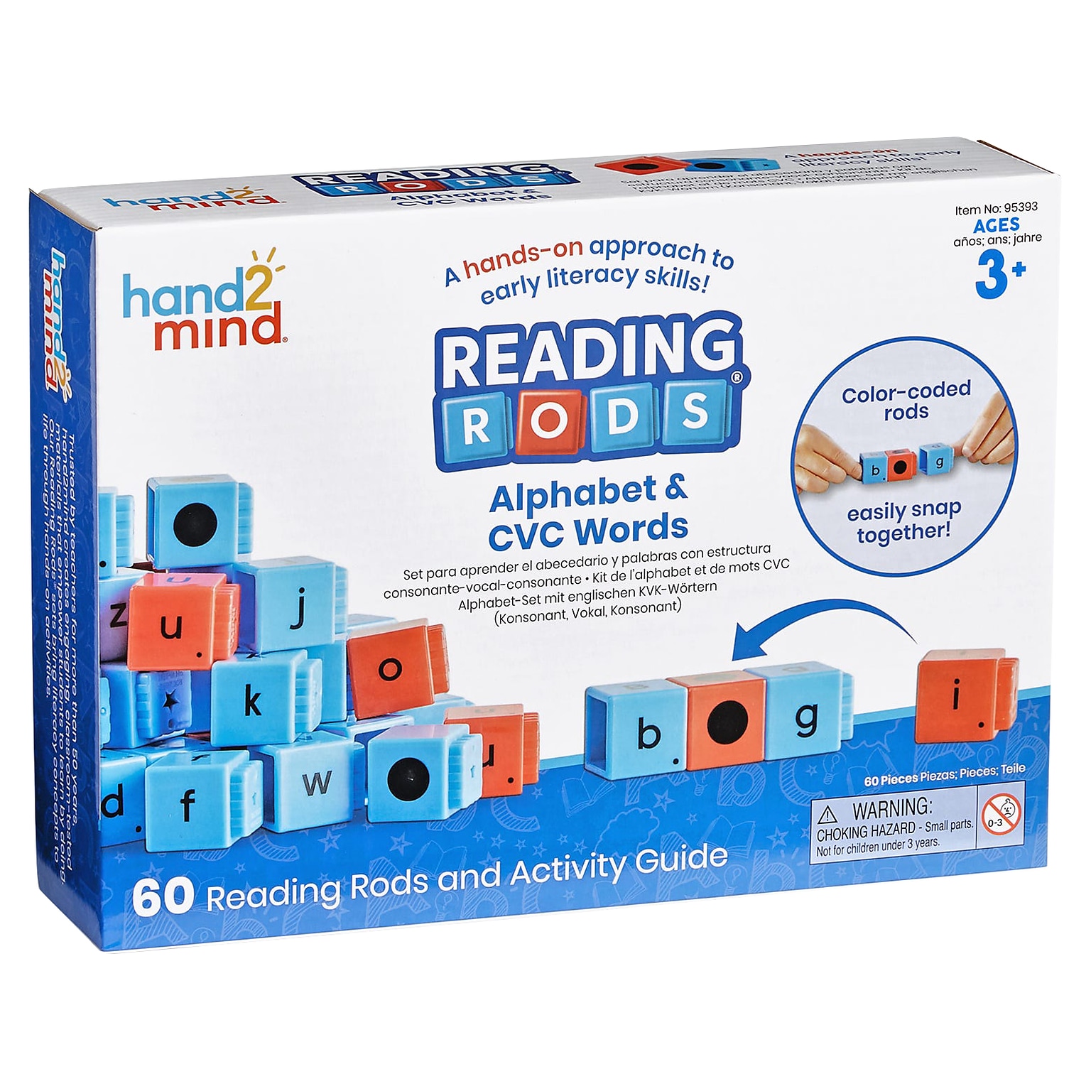 hand2mind Reading Rods Alphabet & CVC Words (95393)