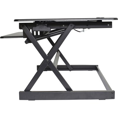 Lorell Active Office Deluxe Adjustable Desk Riser Stand, Up to 47 Monitor, Black (LLR99759)