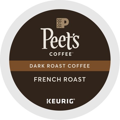 Peet's Coffee French Roast Coffee Keurig® K-Cup® Pods, Dark Roast, 22/Box (5000377806)