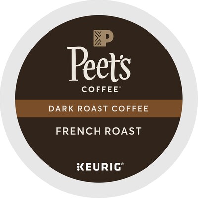 Peet's Coffee French Roast Coffee Keurig® K-Cup® Pods, Dark Roast, 22/Box (6545XX)