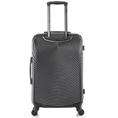 DUKAP Inception 25.98" Hardside Suitcase, 4-Wheeled Spinner, TSA Checkpoint Friendly, Black (DKINC00M-BLK)