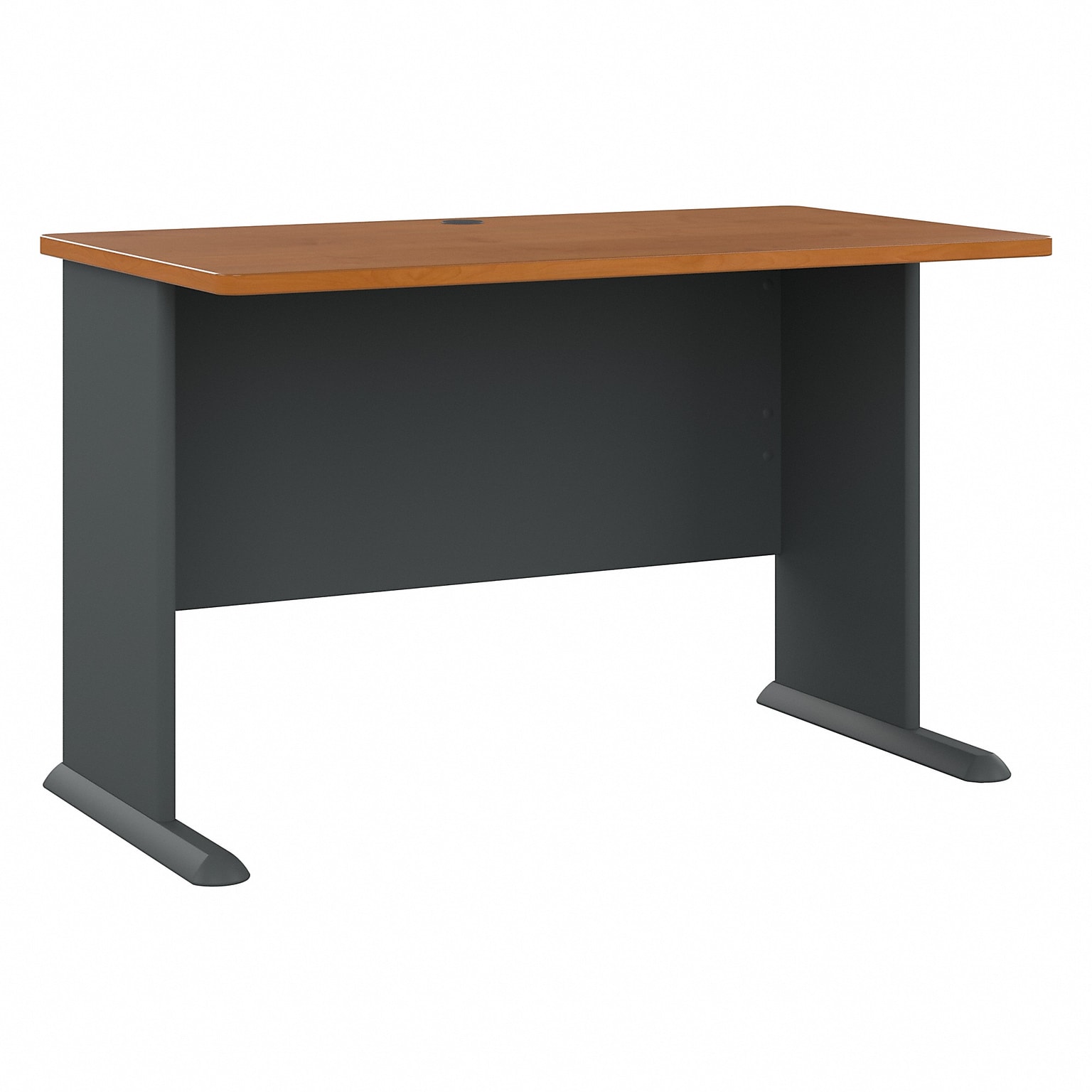 Bush Business Furniture Cubix 48W Desk, Natural Cherry/Slate (WC57448)