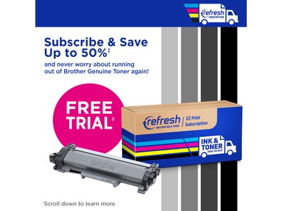 Brother TN830XL Black High Yield Toner Cartridge 2/Pack (TN830XL2PK), print up to 3,000 pages