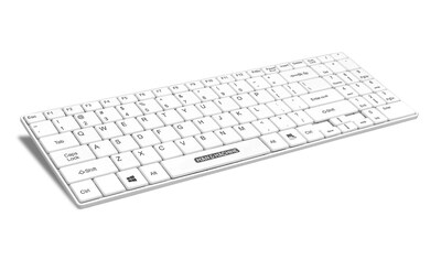 Man & Machine Its Cool Wireless Washable Keyboard, White (ITSC/BTWI/W5)