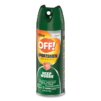 OFF! Deep Woods Sportsmen Insect Repellent, 6 oz Aerosol Spray, 12/Carton (SJN334684)