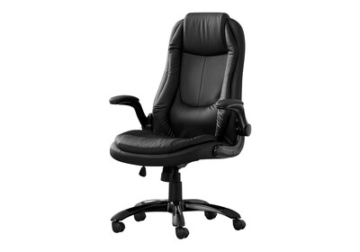Monarch Specialties Inc. Leather-Look Executive Chair, Black (I 7277)