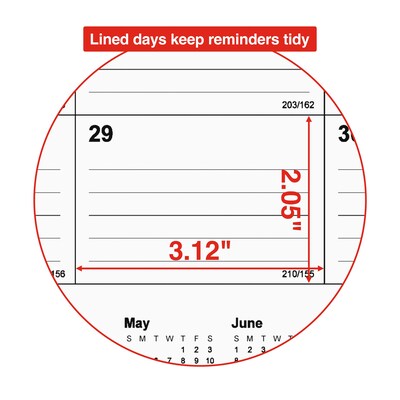 2025-2026 Staples 22" x 17" Academic Monthly Desk Pad Calendar, Gray (ST59496-25)