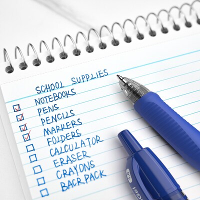 Staples ProGel™ Retractable Gel Pen, Bold Point, 1.0mm, Blue Ink, Dozen (ST62590)