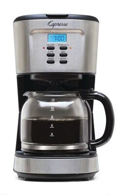 Capresso 12-Cups Automatic Drip Coffee Maker, Silver (416.05)