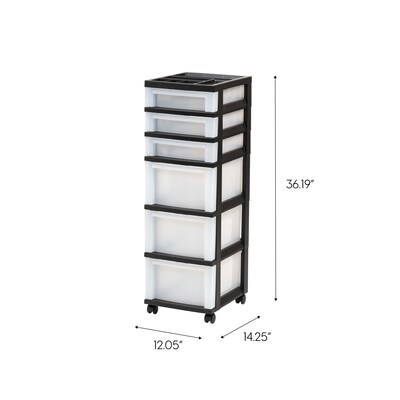 Iris Storage Drawer, 6 Drawers, Black (585009)