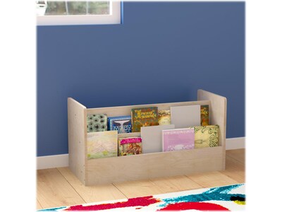 Flash Furniture Bright Beginnings Display Shelf Unit, 16"H x 31.5"W x 13"D, Brown (MK-KE20772-GG)