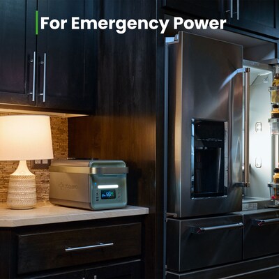 Yoshino K20SP23 11-Port Solid-State Solar Generator 1326Wh, 2000W with 3-Piece Solar Panels (600W) Emergency UPS Backup Battery