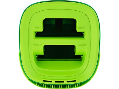 Libman Rinse 'n Wring Microfiber Butterfly Mop & Bucket Kit, Green, /Set (1516001)