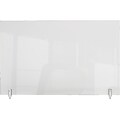 Ghent Screw 18 x 36 Acrylic Non-tackable Panel Extender, Clear (PEC1836-H)