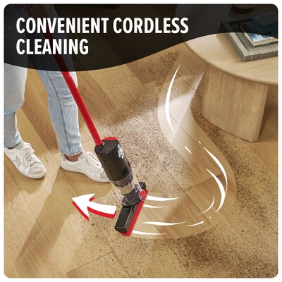 Dirt Devil Broom Vac Cordless Stick Vacuum, Bagless, Black/Red (BD45000V)