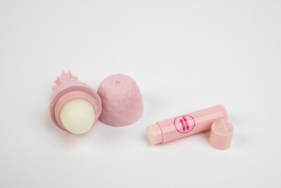 Rebels Refinery Pineapple Shape + Stick Lip Balm Strawberry Mango 2 Pack