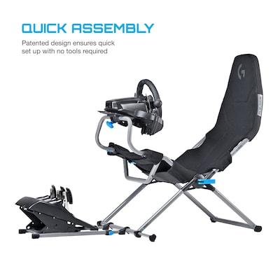 Playseat Challenge X Logitech G Edition Racing Simulator Cockpit, Black (G.00248)