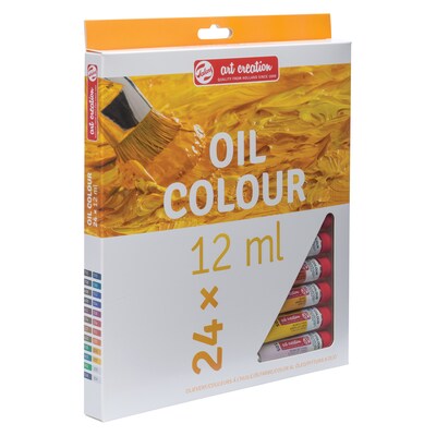 Talens Art Creation Oil Paint, Assorted Colors, 12mL, 24/Set (TLN9020124M)