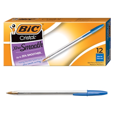 BiC Cristal Original Ballpoint Pen (10pk) - Medium Assorted 