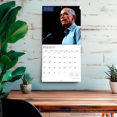2026 BrownTrout President Barack Obama 12" x 12" Monthly Wall Calendar (9798330705177)