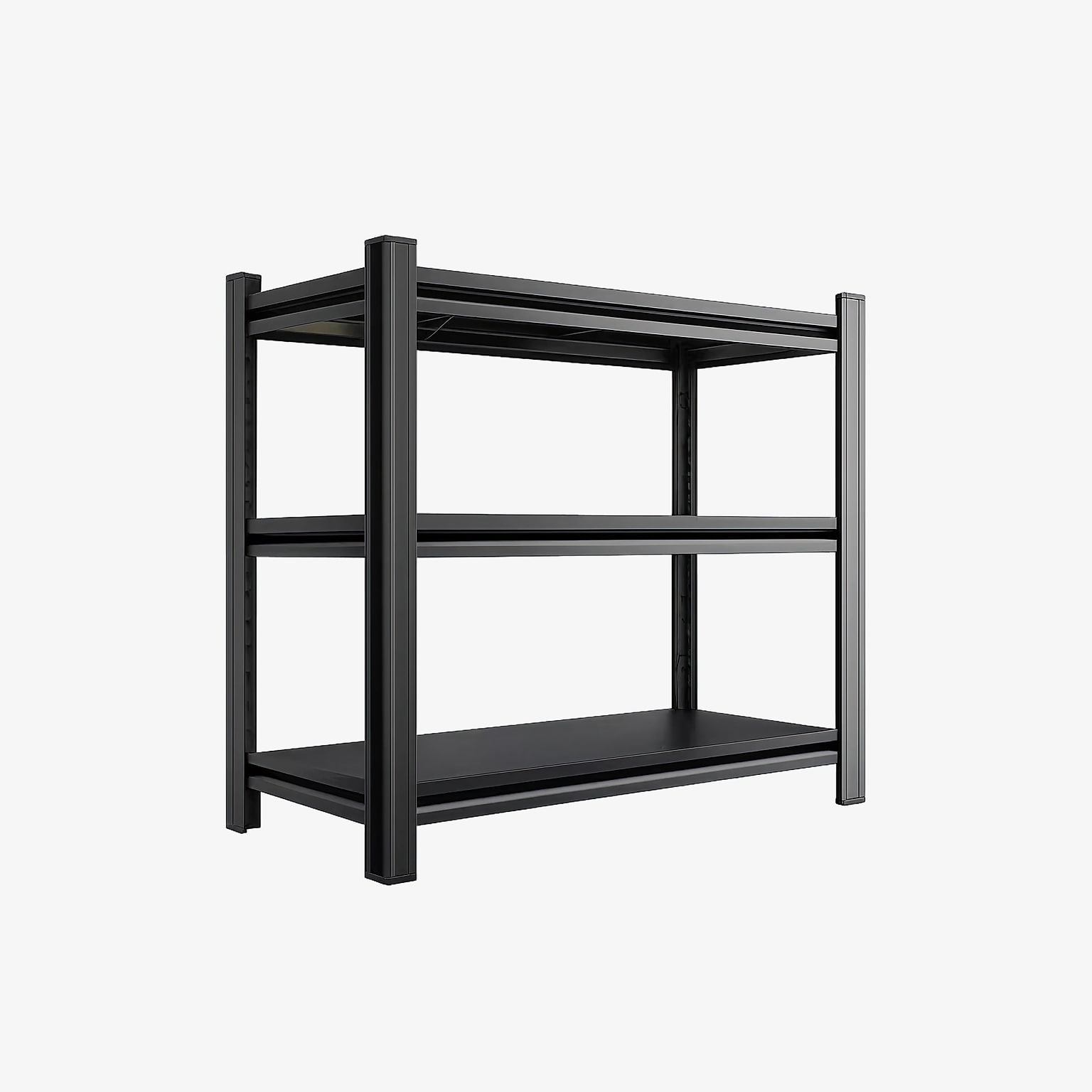 FlexiSpot 3-Shelf Metal Multi-Functional Storage Rack, 39.5 x 39.4 x 13.8, Black (CJ025-DJ)