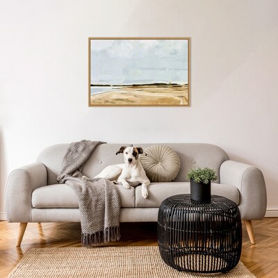 Amanti Art Quiet Coast I by Emma Caroline Framed Canvas Wall Art Print, 33 x 23 (A42677683002)
